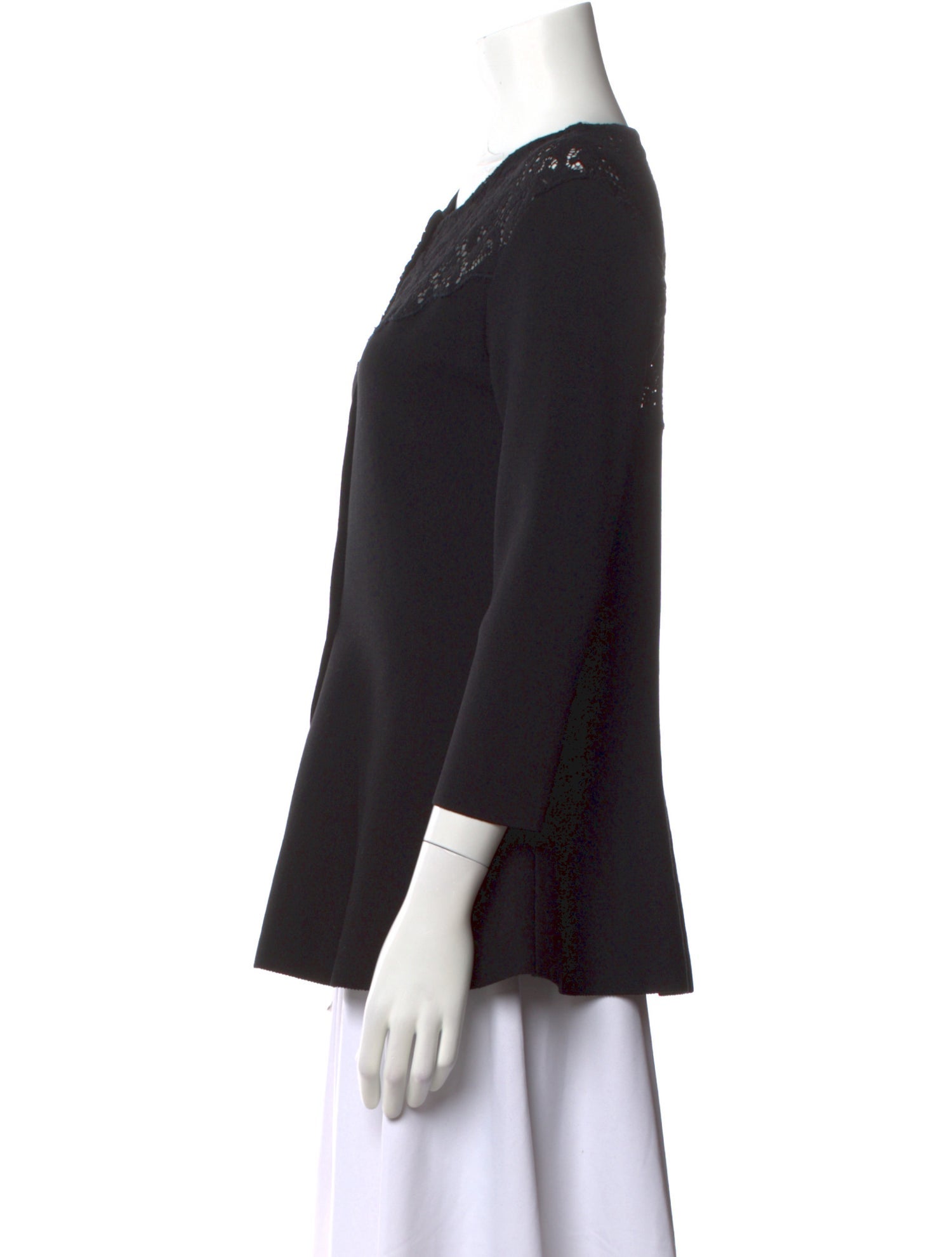 Christian Dior Wool Crew Neck Blouse