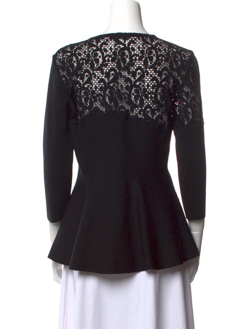 Christian Dior Wool Crew Neck Blouse