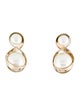 Christian Dior Faux Pearl Drop Earrings