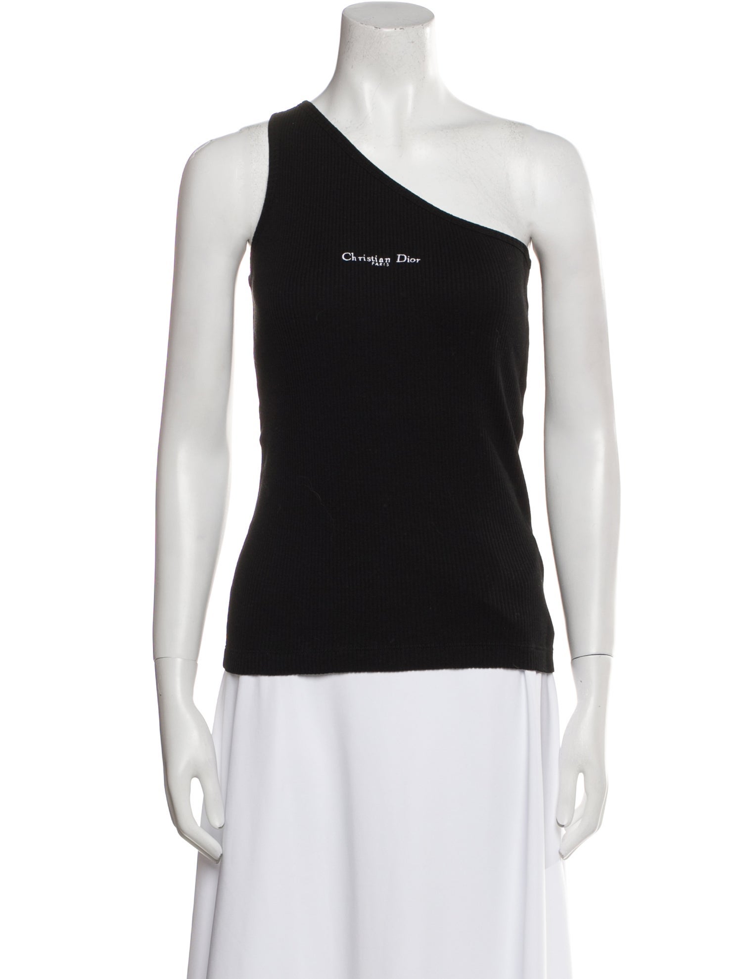 Christian Dior One-Shoulder Sleeveless Top