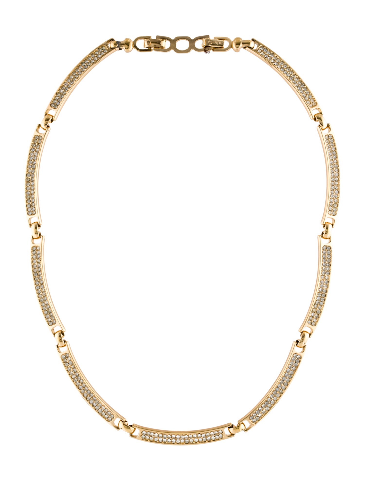 Christian Dior Crystal Vintage Choker Necklace