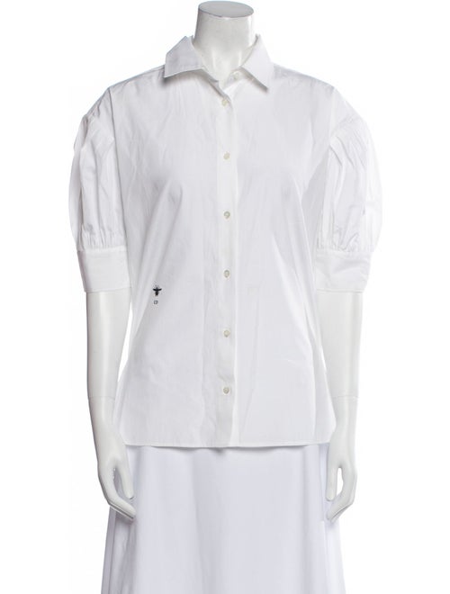 Christian Dior 2022 Three-Quarter Sleeve Button-Up Top
