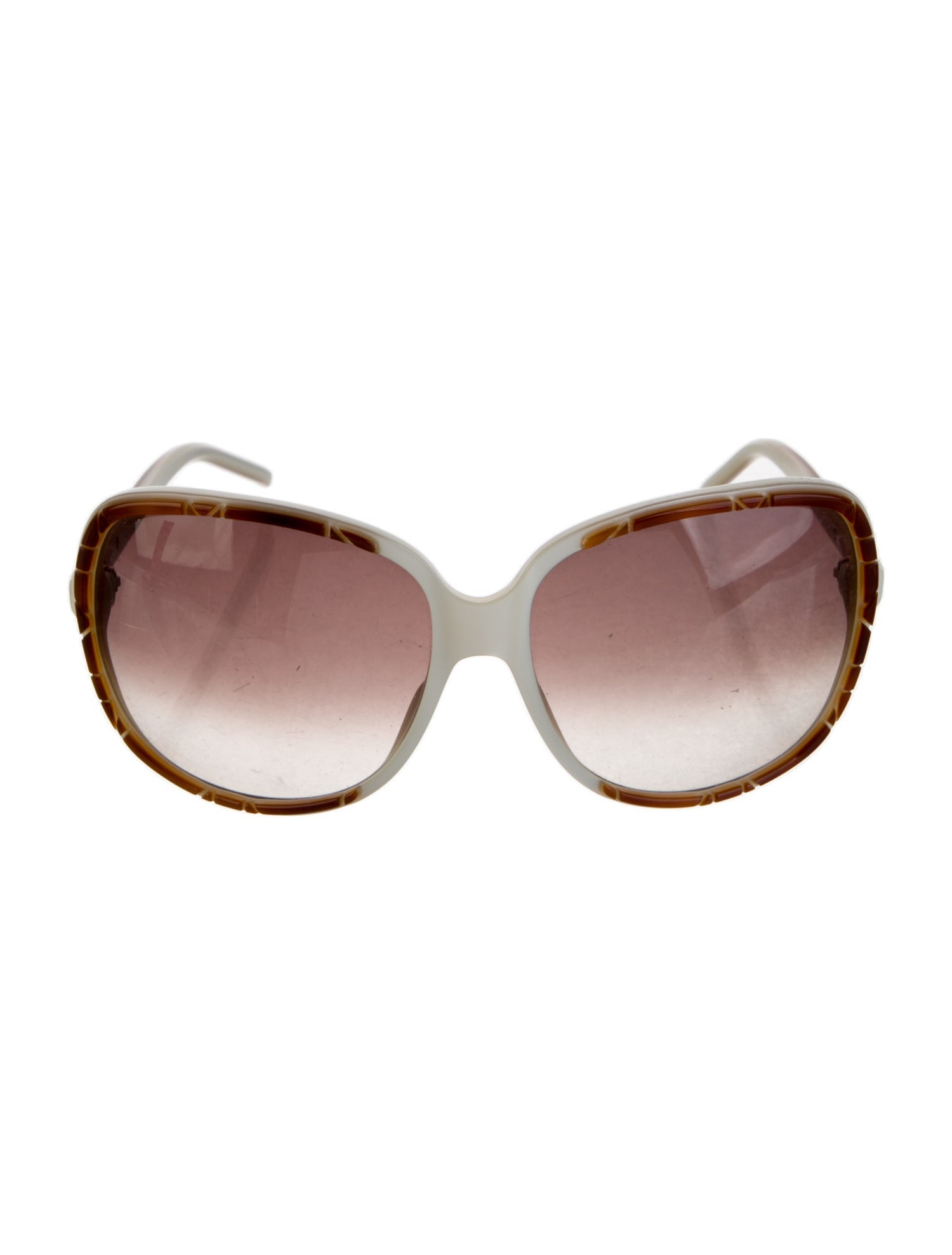 Christian Dior Cannage Pattern Oversize Sunglasses