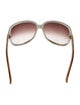 Christian Dior Cannage Pattern Oversize Sunglasses