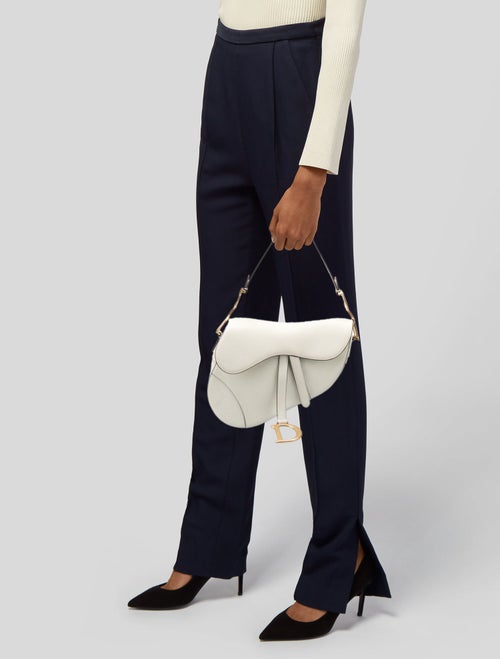 Christian Dior Leather Saddle Medium