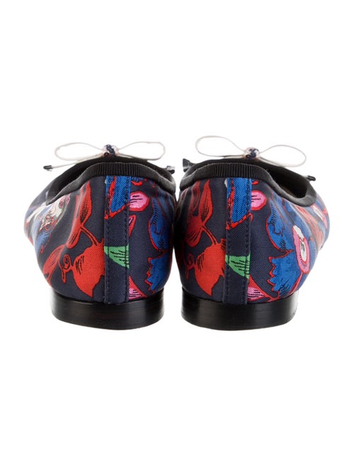 Christian Dior Printed Bow Accents Ballet Flats