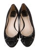 Christian Dior Cannage Pattern Suede Ballet Flats