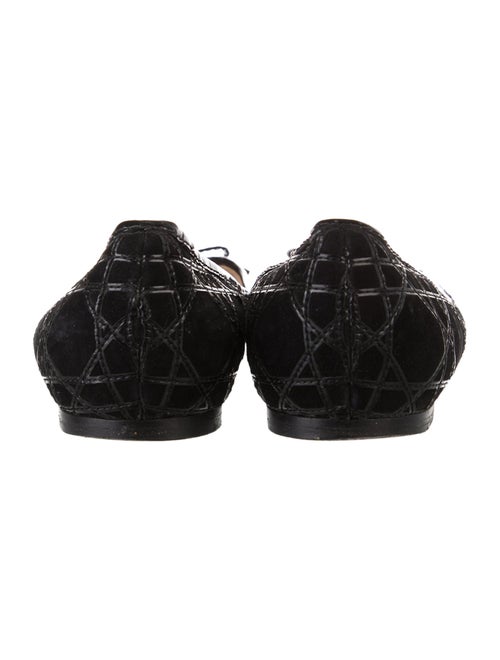 Christian Dior Cannage Pattern Suede Ballet Flats