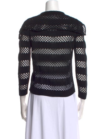 Christian Dior Striped Crew Neck Sweater