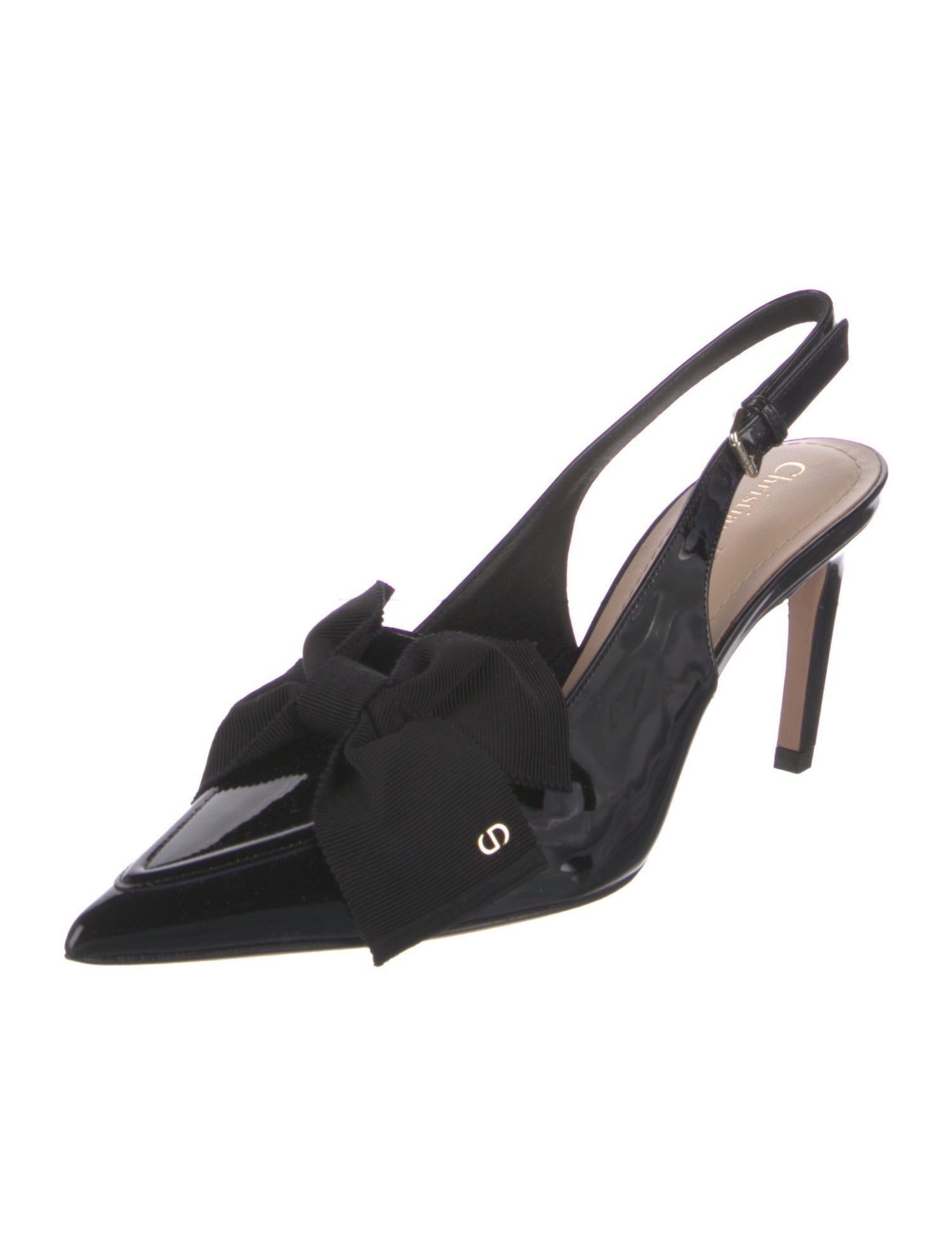 Christian Dior Patent Leather Slingback Pumps