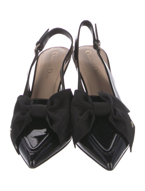 Christian Dior Patent Leather Slingback Pumps