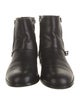 Christian Dior Cannage Pattern Leather Moto Boots