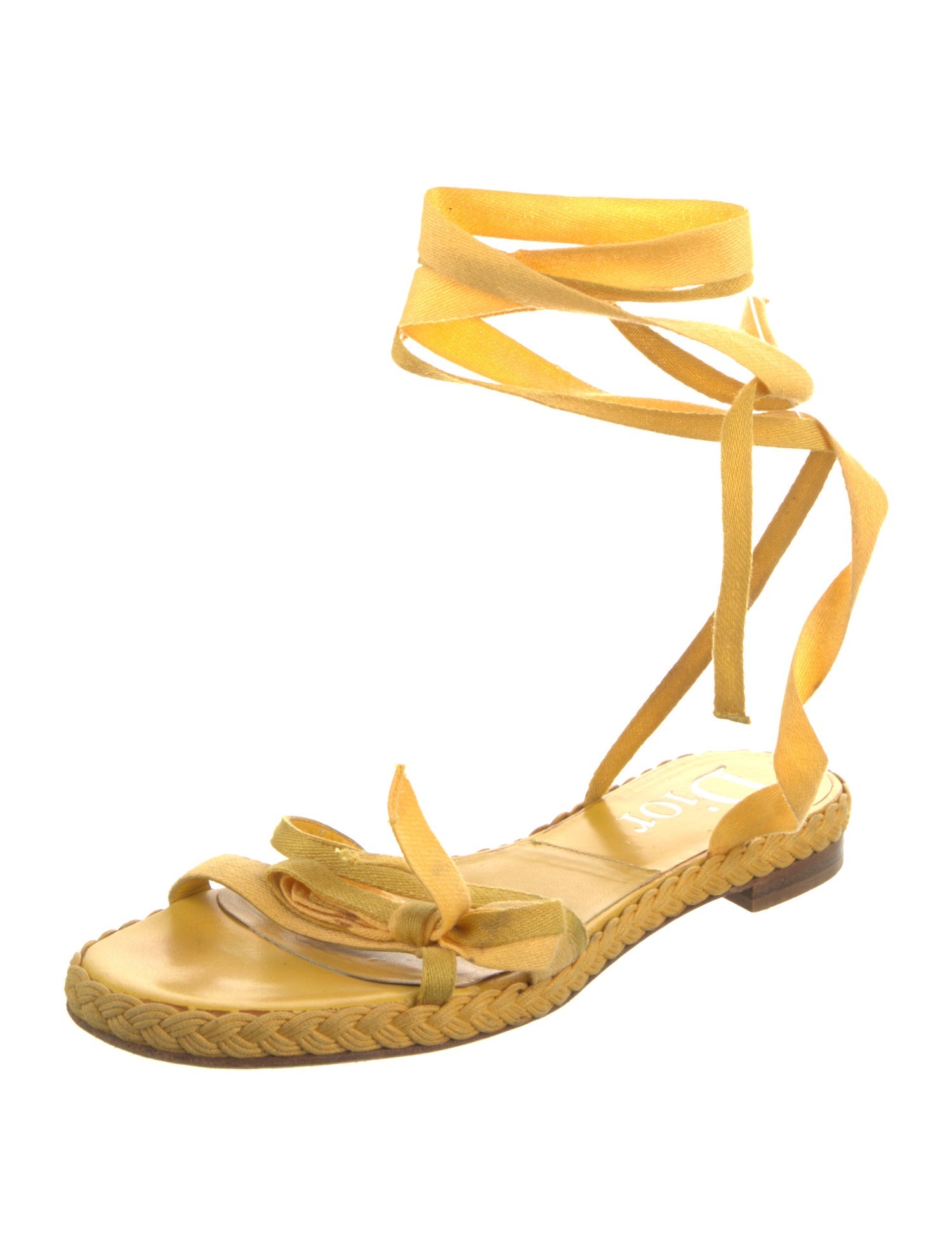 Christian Dior Bow Accents Espadrilles