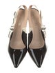 Christian Dior Patent Leather Printed Slingback Pumps