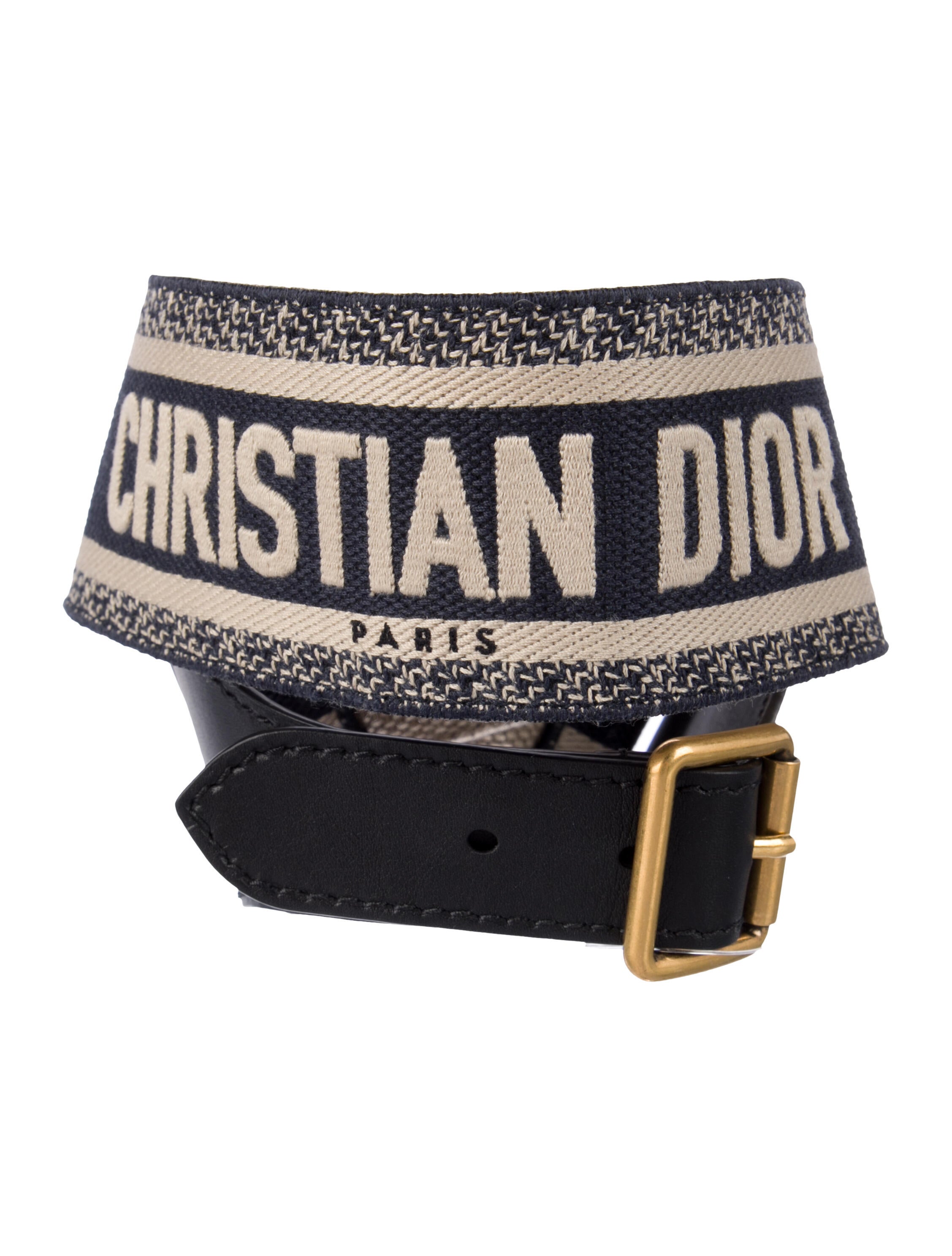 Christian Dior Wide Canvas Belt