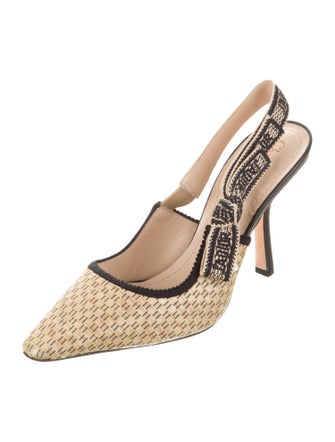 Christian Dior Printed Slingback Pumps