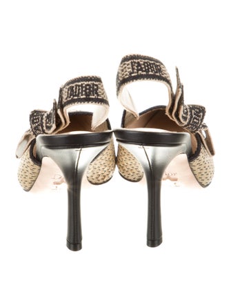Christian Dior Printed Slingback Pumps