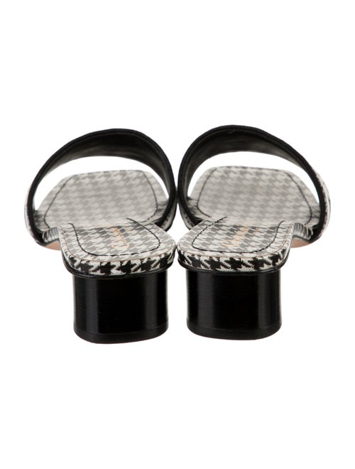 Christian Dior Printed Embroidered Accent Mules