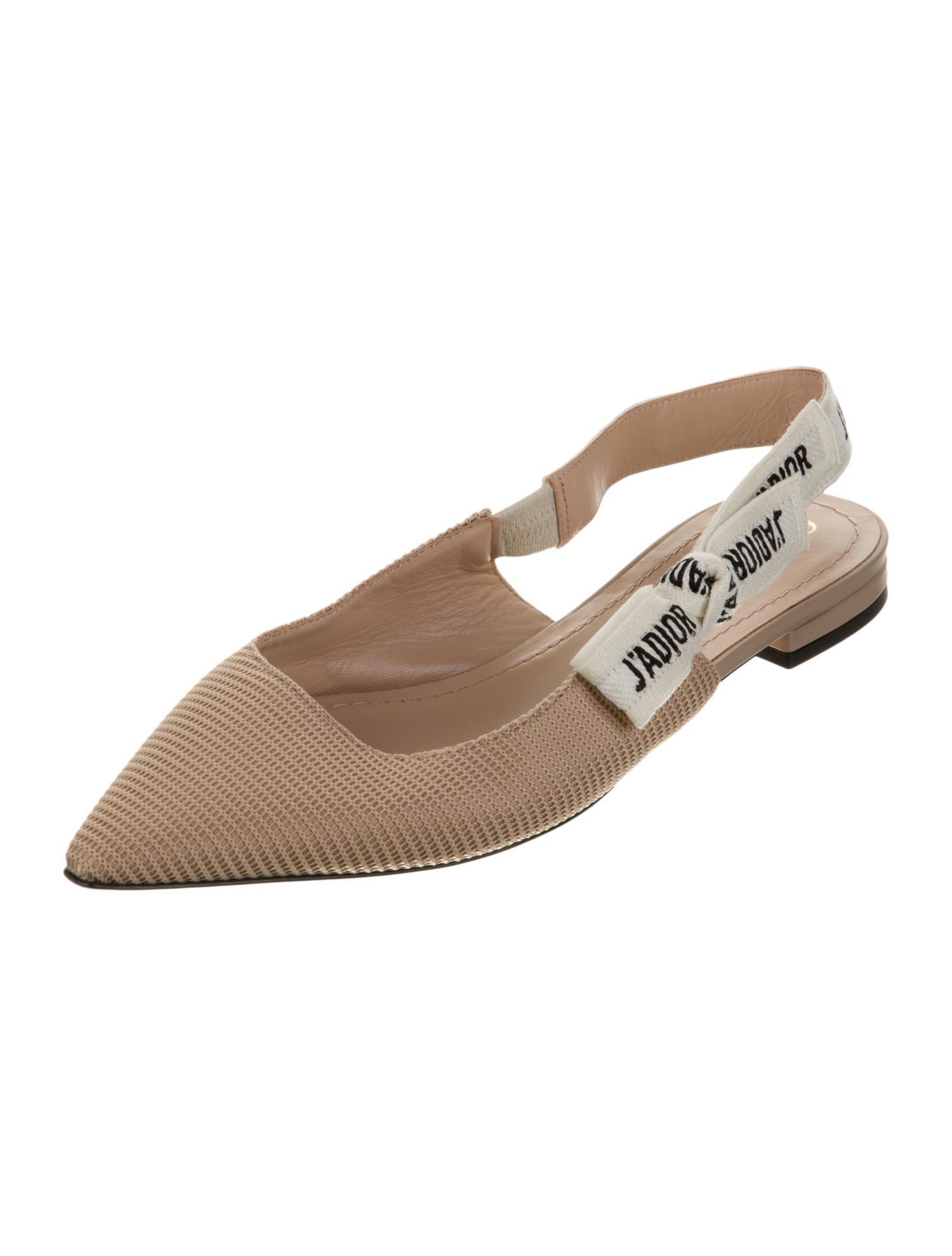 Christian Dior Printed Slingback Flats
