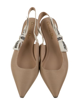 Christian Dior Printed Slingback Flats