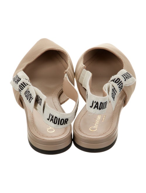 Christian Dior Printed Slingback Flats