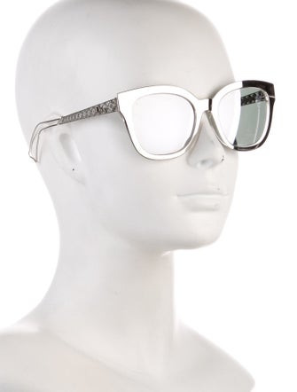 Christian Dior Diorama 2 Cannage Pattern Sunglasses