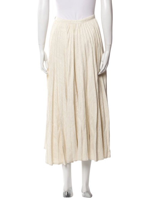 Christian Dior Pleated Accents Midi Length Skirt