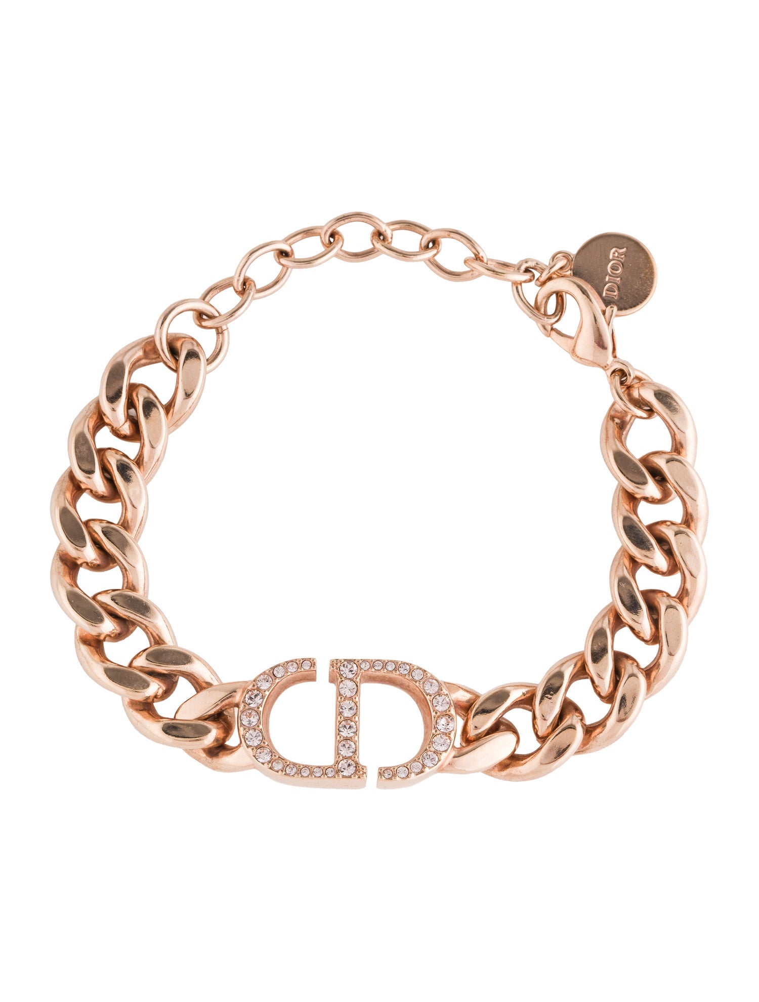 Christian Dior Crystal CD 30 Montaigne Link Bracelet