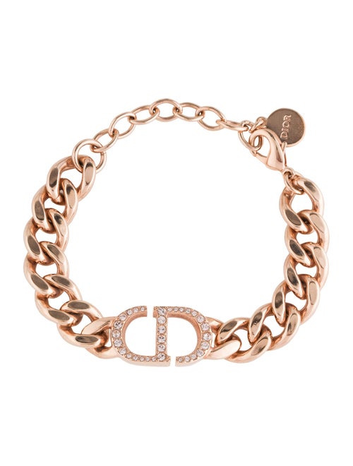 Christian Dior Crystal CD 30 Montaigne Link Bracelet