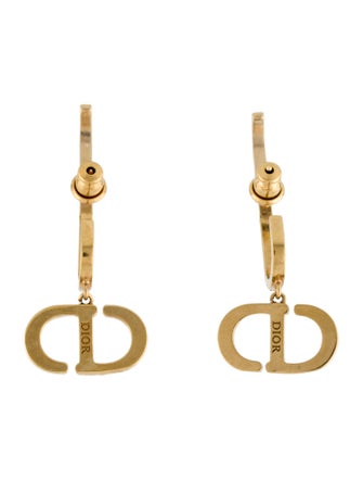 Christian Dior Crystal 30 Montaigne Drop Earrings