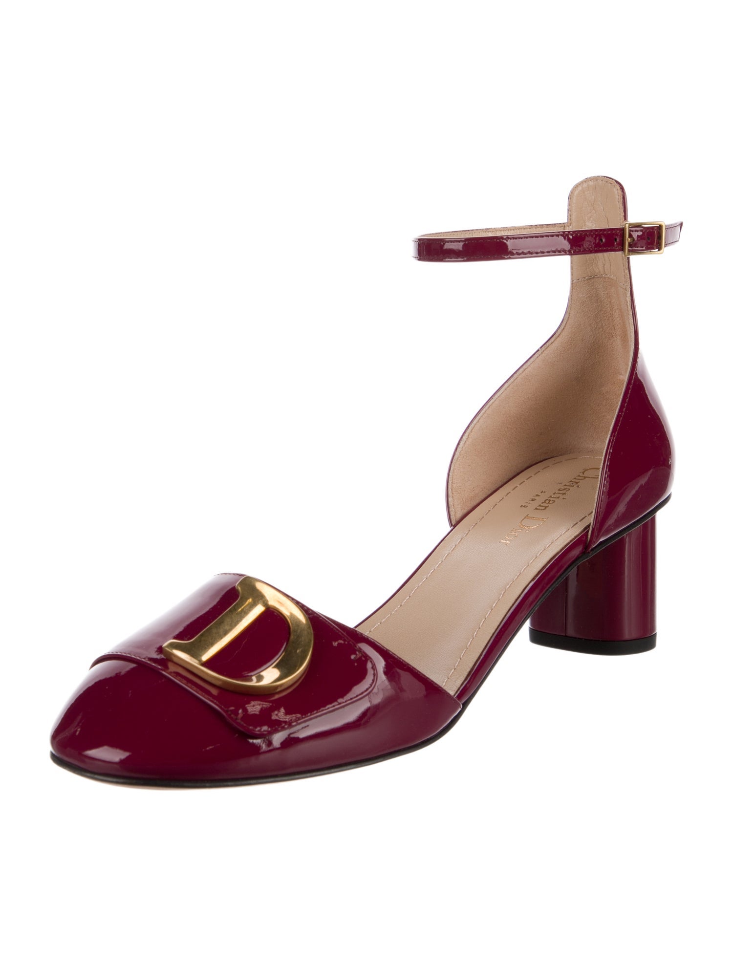Christian Dior Patent Leather D'Orsay Pumps