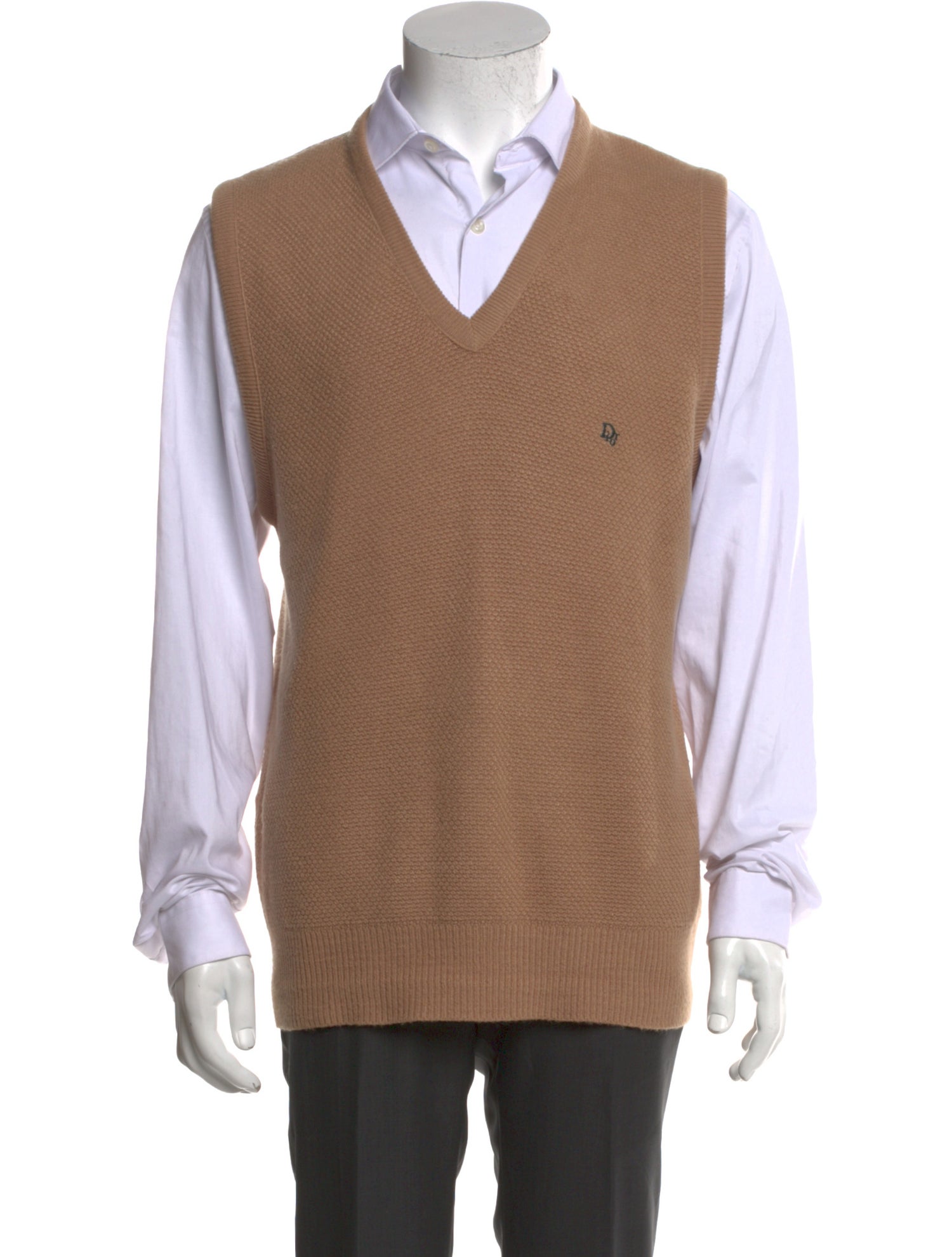 Christian Dior V-Neck Sleeveless Sweater Vest