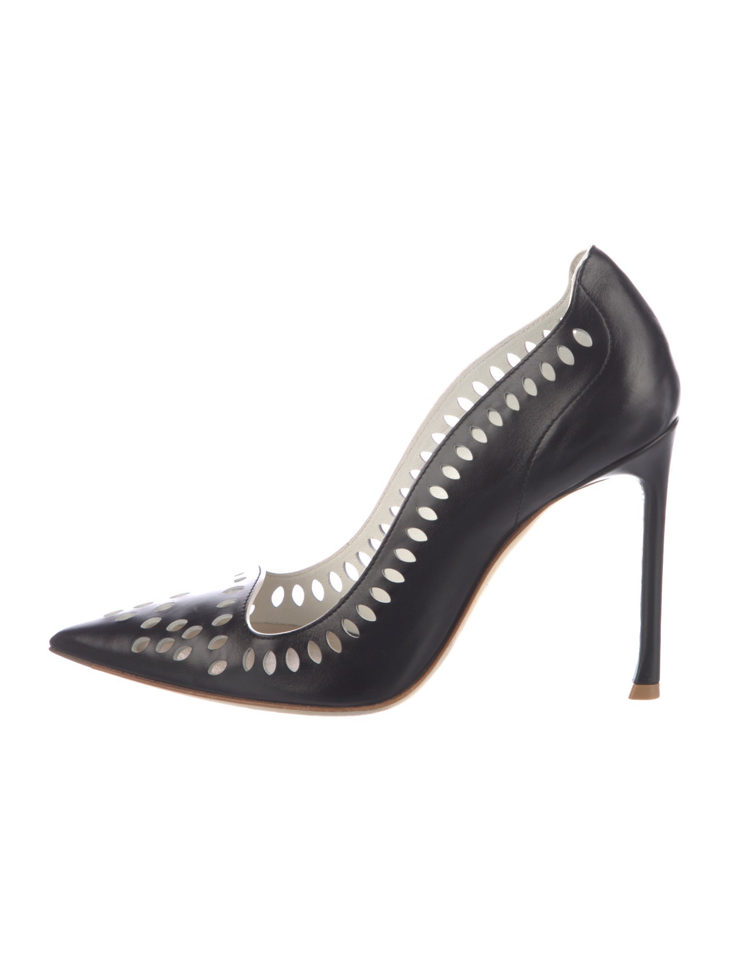Christian Dior Leather Lasercut Accents Pumps