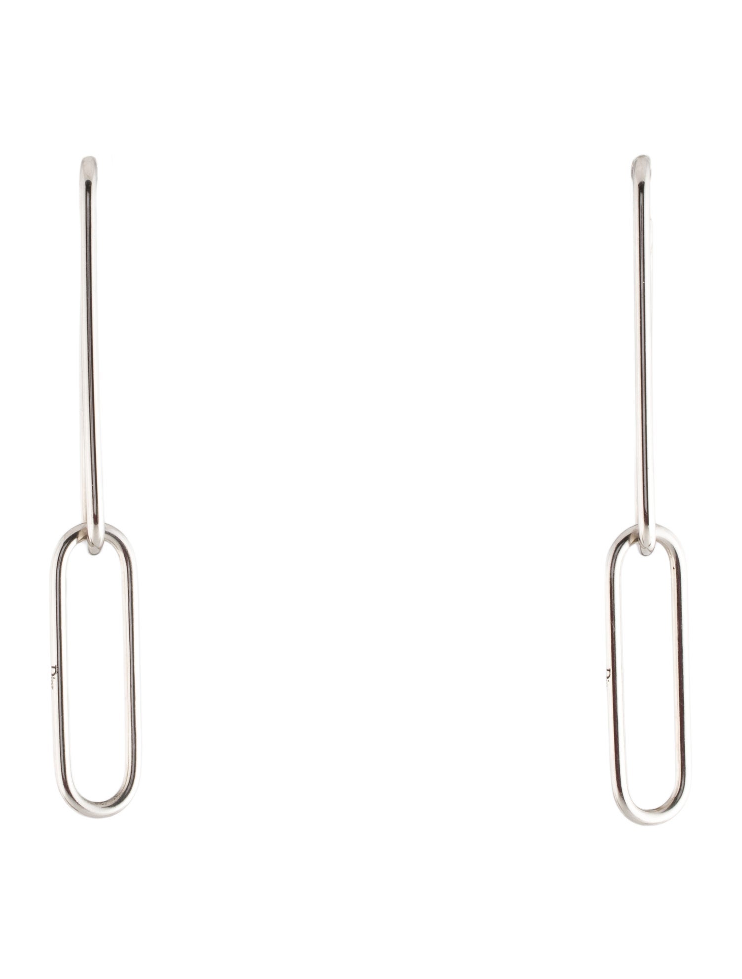 Christian Dior Paper Clip Drop Earrings