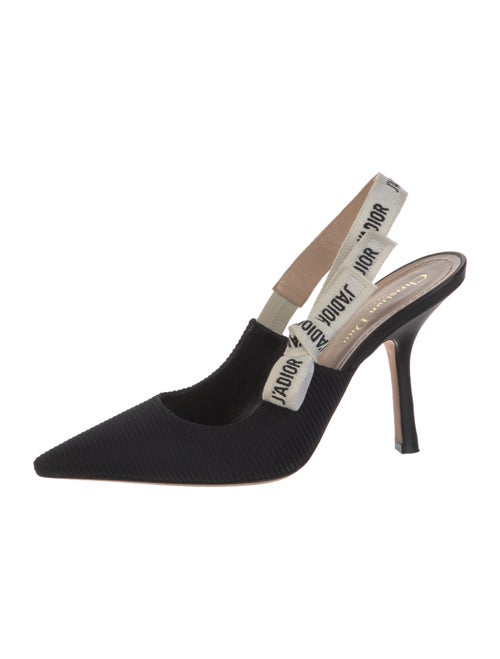 Christian Dior Graphic Print Slingback Pumps