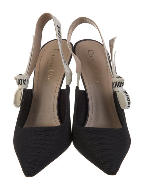 Christian Dior Graphic Print Slingback Pumps