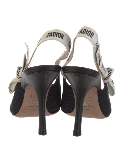 Christian Dior Graphic Print Slingback Pumps