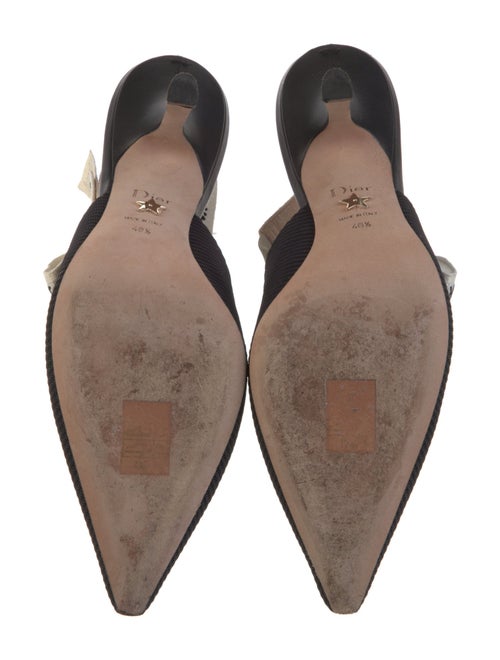 Christian Dior Graphic Print Slingback Pumps