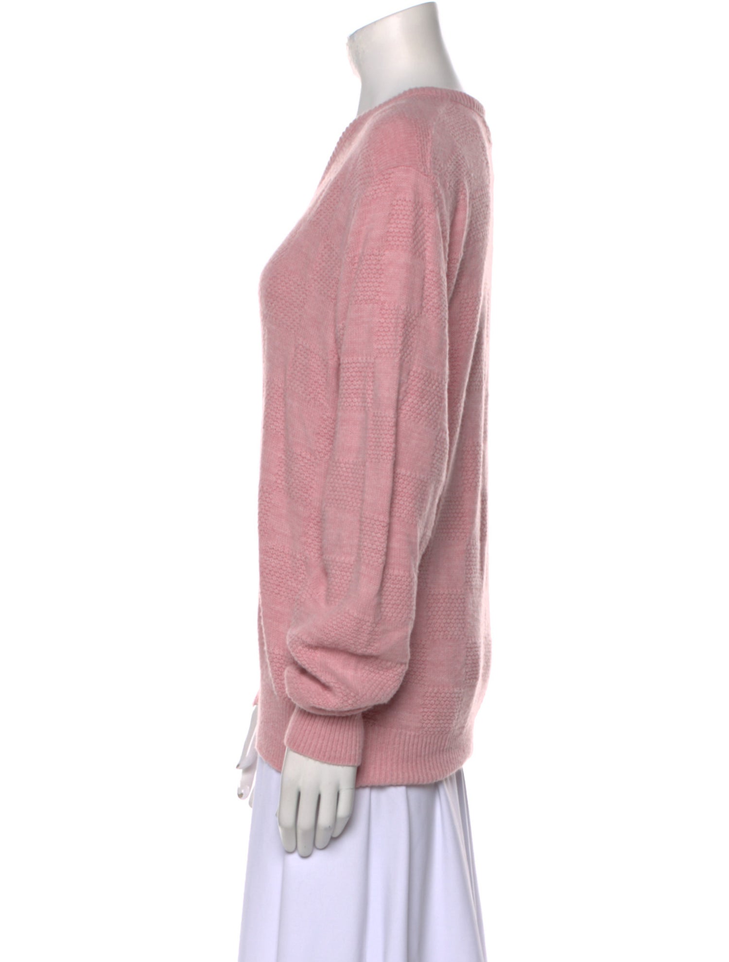 Christian Dior V-Neck Long Sleeve Pullover