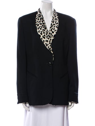Christian Dior Wool Animal Print Jacket