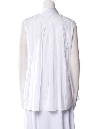 Christian Dior Sleeveless Button-Up Top