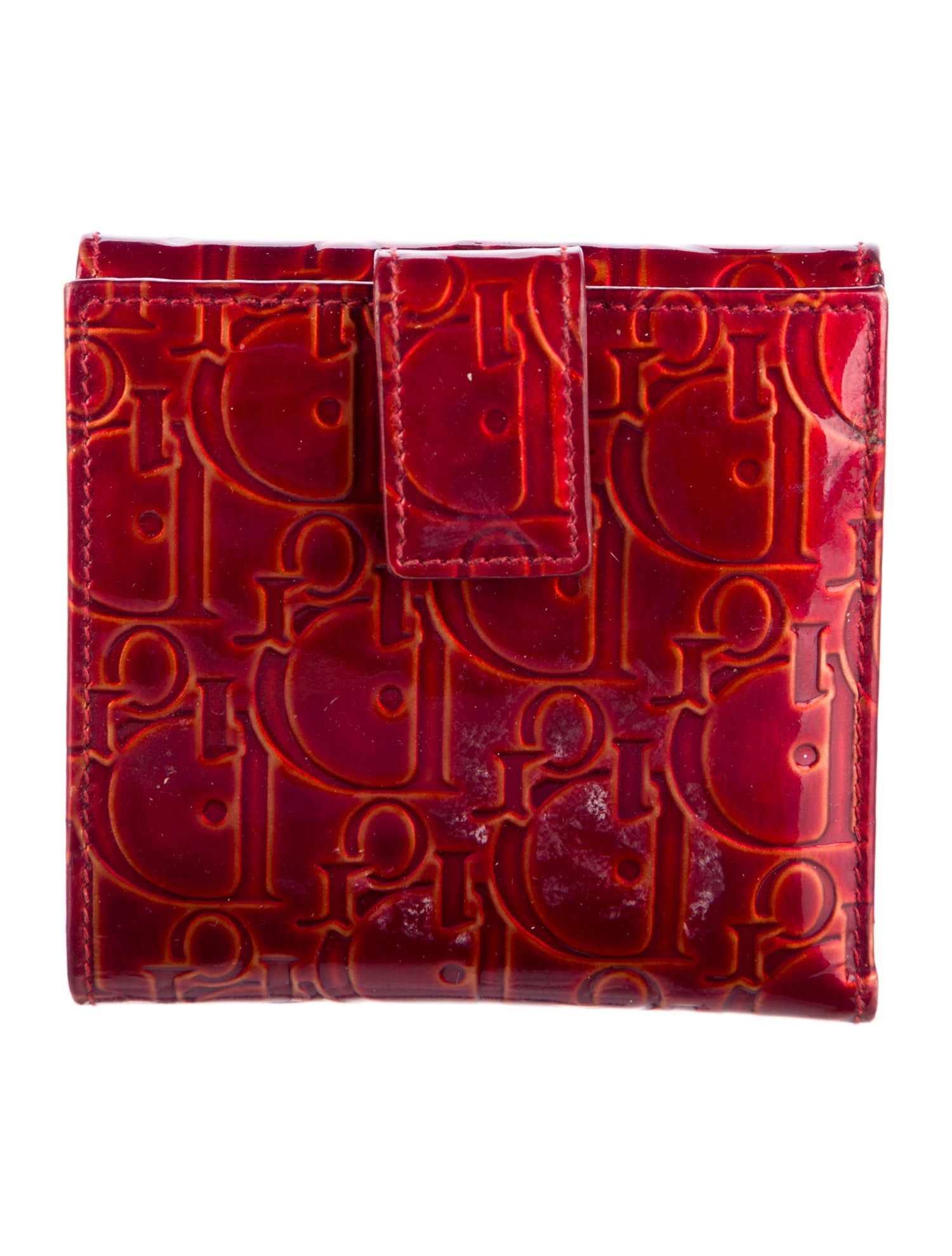 Christian Dior 2001 Diorissimo Pattern Compact Wallet