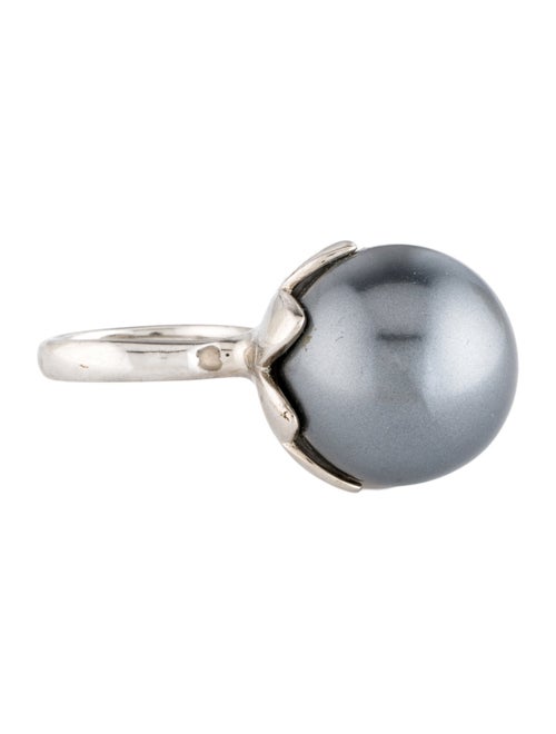 Christian Dior Faux Pearl 'Mise En Dior' Cocktail Ring