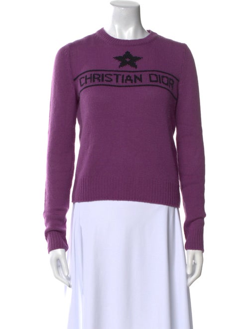 Christian Dior Cashmere Graphic Print Sweater