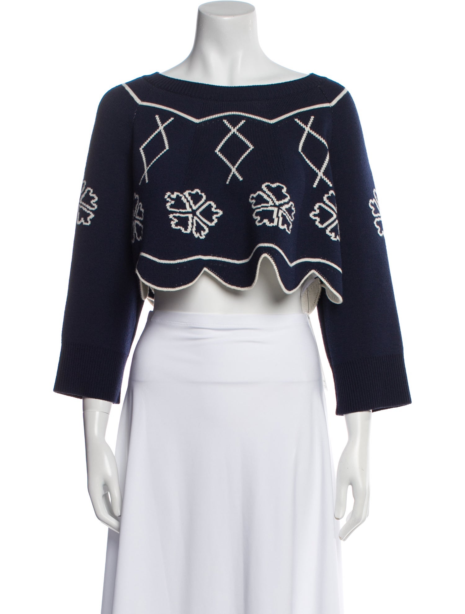 Christian Dior Wool Printed Sweater w/ Tags