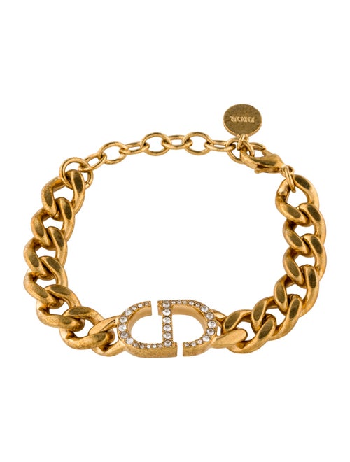 Christian Dior Crystal CD 30 Montaigne Link Bracelet