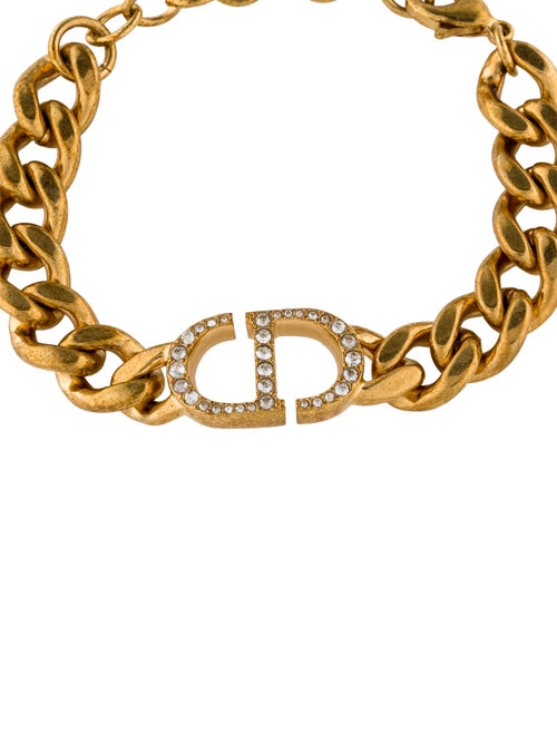 Christian Dior Crystal CD 30 Montaigne Link Bracelet