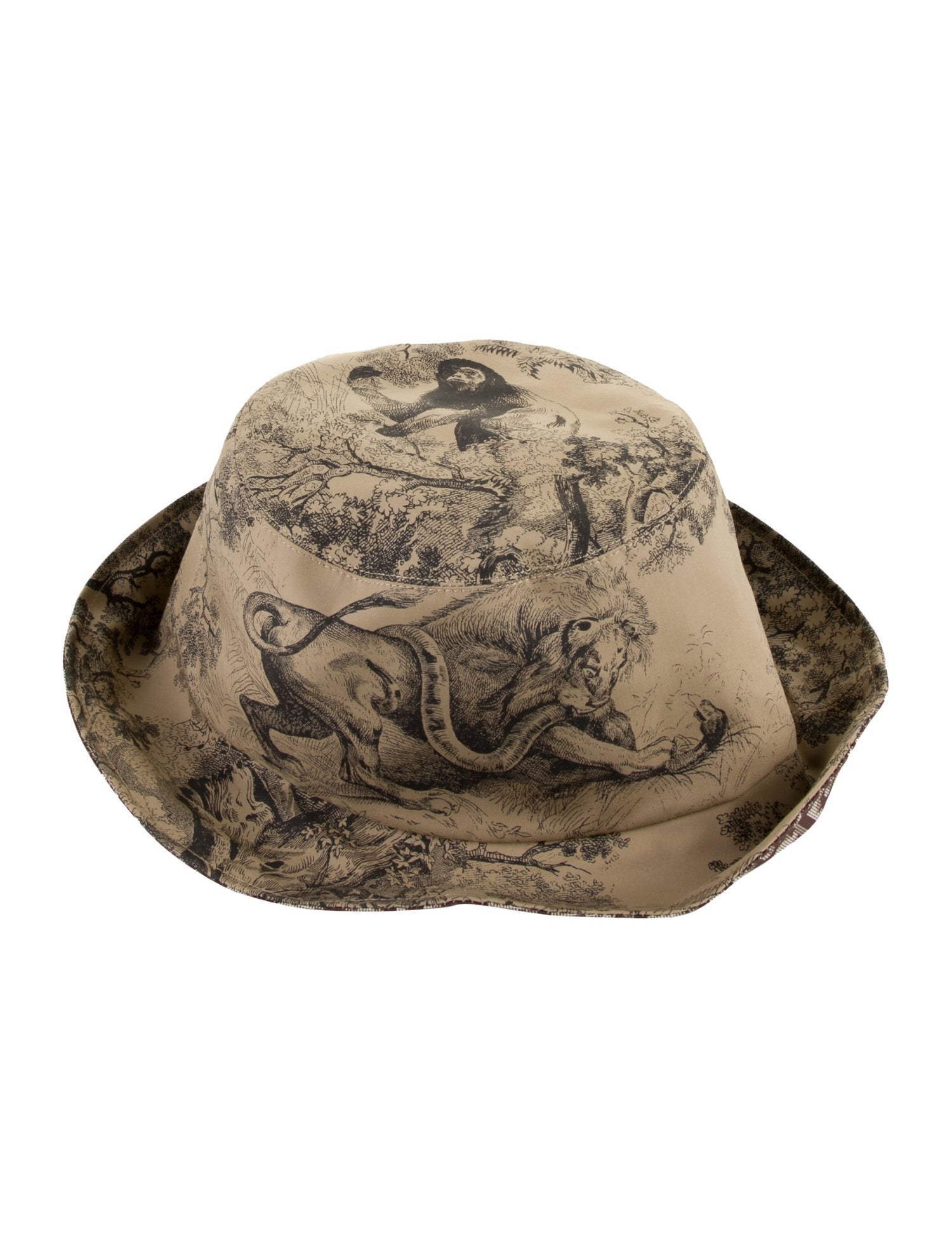 Christian Dior Oblique Toile De Jouy Teddy-D Bucket Hat