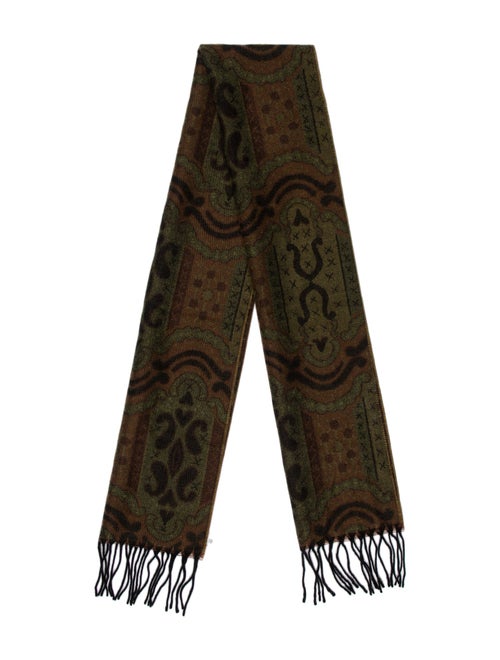 Christian Dior Acrylic Paisley Print Scarf
