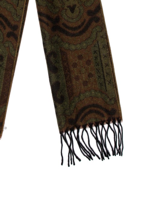 Christian Dior Acrylic Paisley Print Scarf